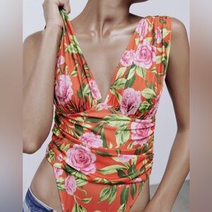 Zara Floral Bodysuit